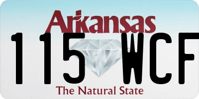 AR license plate 115WCF