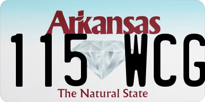 AR license plate 115WCG