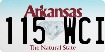 AR license plate 115WCI