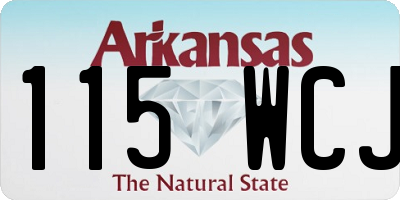 AR license plate 115WCJ