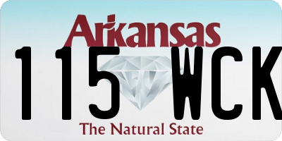AR license plate 115WCK