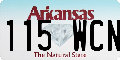 AR license plate 115WCN