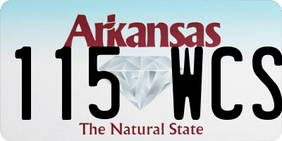 AR license plate 115WCS