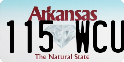 AR license plate 115WCU