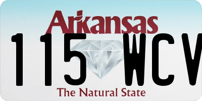 AR license plate 115WCV
