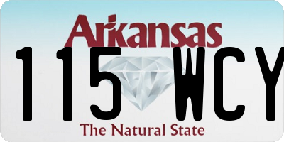 AR license plate 115WCY