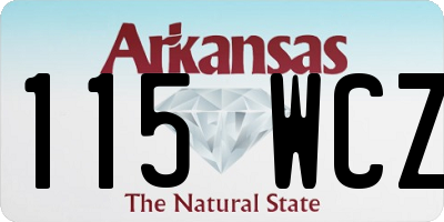 AR license plate 115WCZ