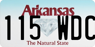 AR license plate 115WDC