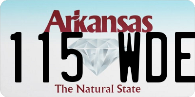 AR license plate 115WDE