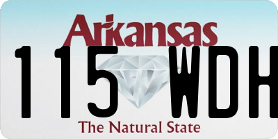 AR license plate 115WDH