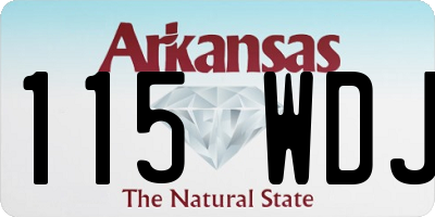 AR license plate 115WDJ