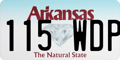AR license plate 115WDP