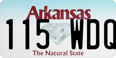 AR license plate 115WDQ