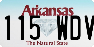 AR license plate 115WDV