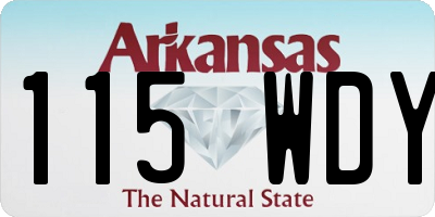 AR license plate 115WDY
