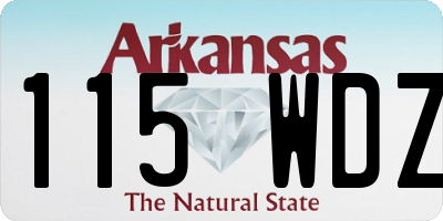 AR license plate 115WDZ