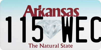 AR license plate 115WEC