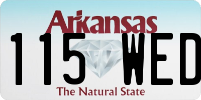AR license plate 115WED