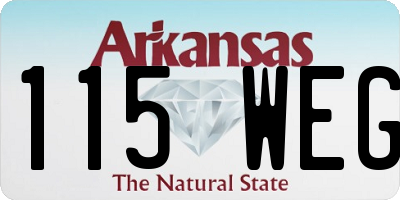 AR license plate 115WEG
