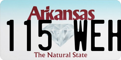 AR license plate 115WEH