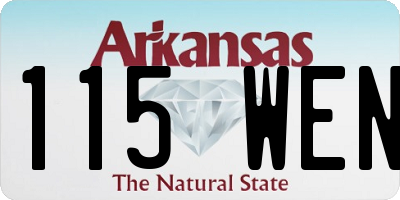 AR license plate 115WEN