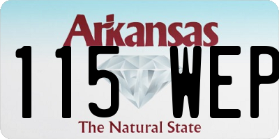 AR license plate 115WEP