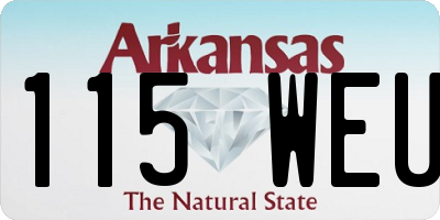 AR license plate 115WEU