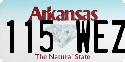 AR license plate 115WEZ