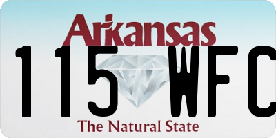 AR license plate 115WFC