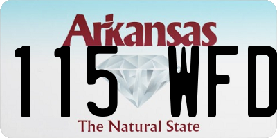AR license plate 115WFD