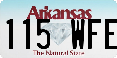 AR license plate 115WFE