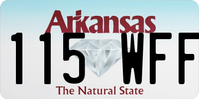 AR license plate 115WFF