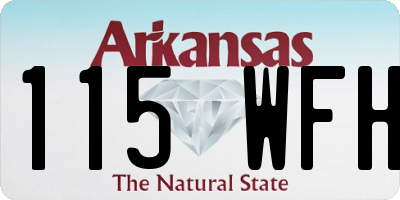 AR license plate 115WFH
