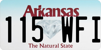 AR license plate 115WFI