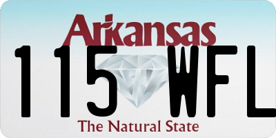 AR license plate 115WFL