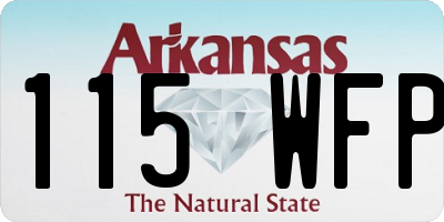 AR license plate 115WFP
