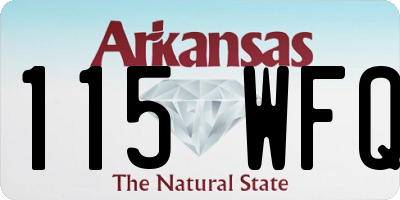 AR license plate 115WFQ