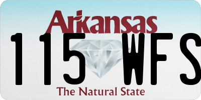 AR license plate 115WFS