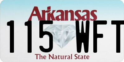 AR license plate 115WFT