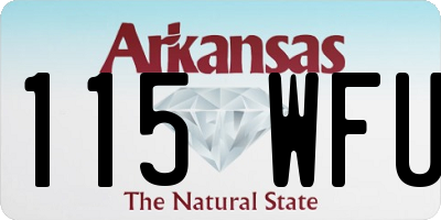 AR license plate 115WFU