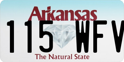 AR license plate 115WFV