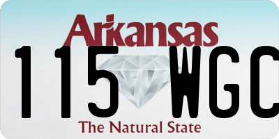 AR license plate 115WGC