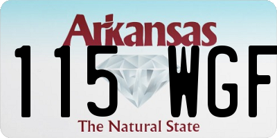 AR license plate 115WGF