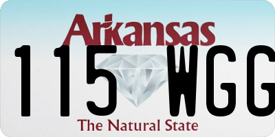 AR license plate 115WGG