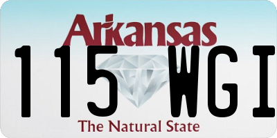 AR license plate 115WGI