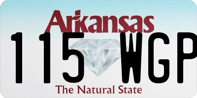 AR license plate 115WGP