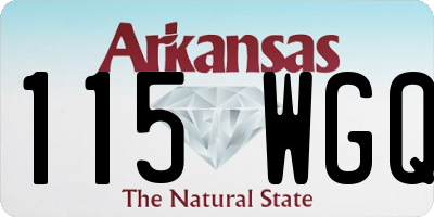 AR license plate 115WGQ