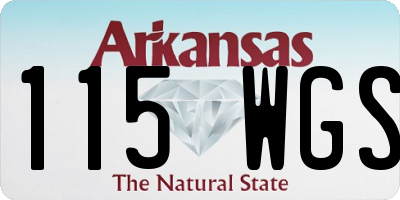 AR license plate 115WGS