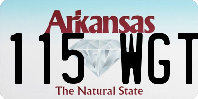 AR license plate 115WGT