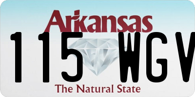 AR license plate 115WGV